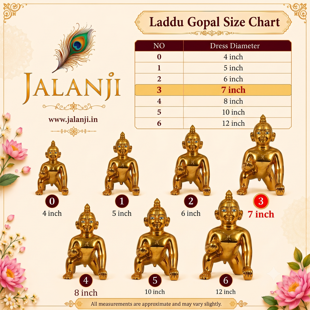 Yellow & Red Embroidered Cow Motif Ladoo Gopal Poshak Set