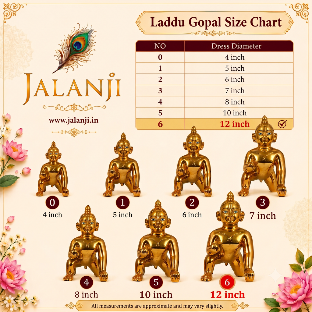 Lavender & Gold Floral Embroidered Ladoo Gopal Poshak Set