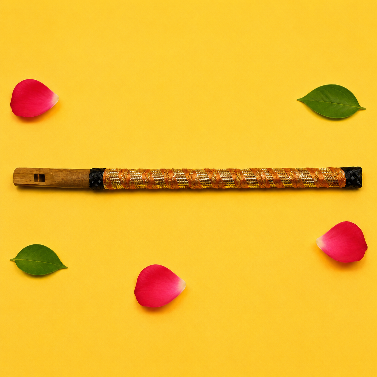Zari Work Decorative Bansi (Flute) for Kanha Ji