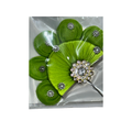 Green Sinamay Kanha Ji Kalgi or Pagdi Pin