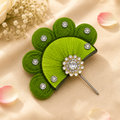 Lime Green Kanha Ji Kalgi or Pagdi Pin