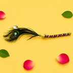 Handcrafted Mor Pankh Hand Fan for Laddu Gopal & Mandir