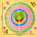 Multicolor Pleated Ring Ladoo Gopal Poshak – Green Center