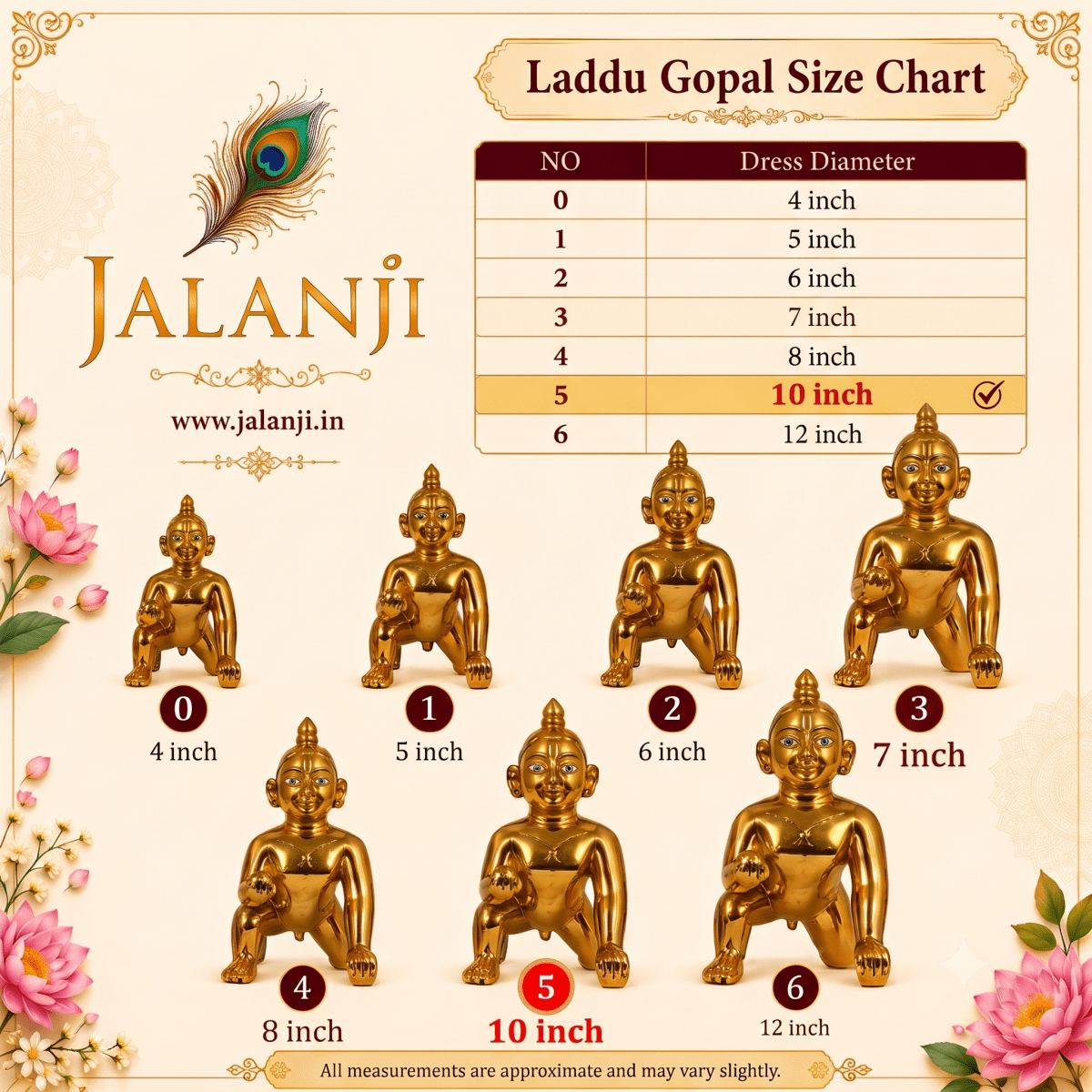 Multicolor Laddu Gopal Poshak (For little Kanha Ji) - JalanJi