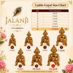White Designer Laddu Gopal Poshak with Matching Pagdi (Floral Work) - JalanJi